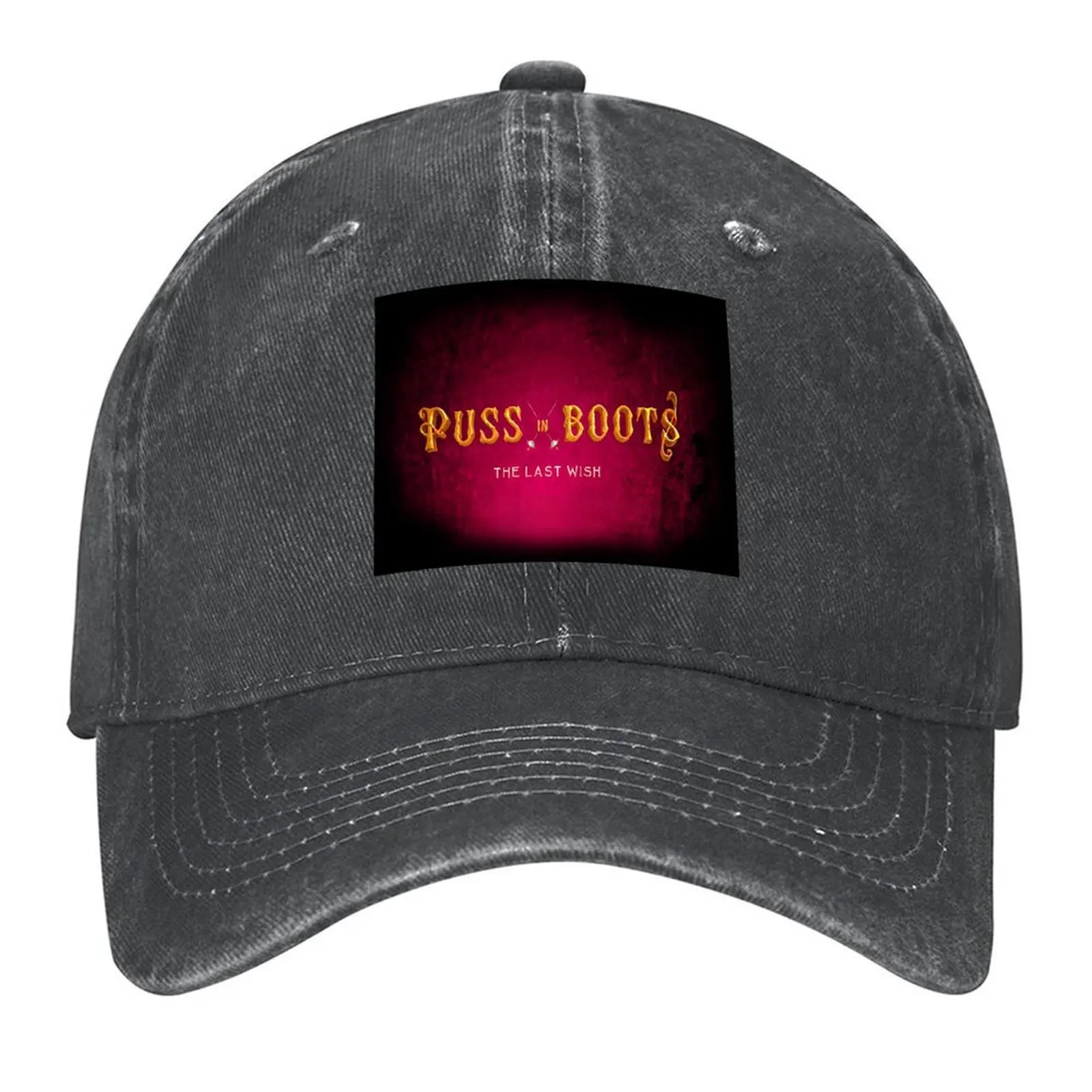 

Puss in Boots The Last Wish Movie logo Baseball Cap Funny hats New Hat men's big size hat Dropshipping Baseball For Men Women's