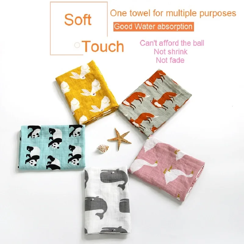 Neugeborenen Decken Bambus Badetuch Baby Swaddle Kinder Musselin Bio-Baumwolle Stoff Super Soft Stuff Mädchen Spucktuch Monatliche Wrap