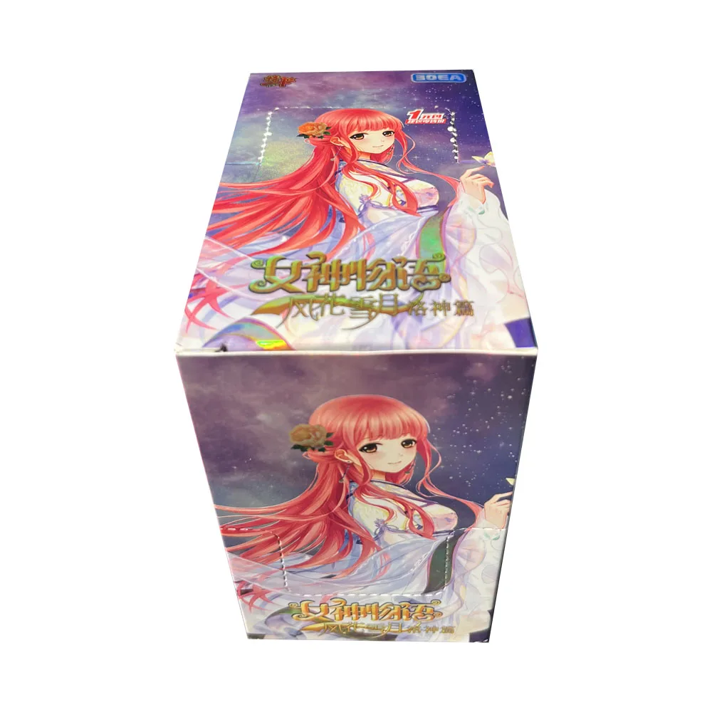 Venta al por mayor Goddess Story La diosa de Luo TCG Anime girl colección de tarjetas Booster Box 30 piezas tarjeta especial engrosada regalos para niños