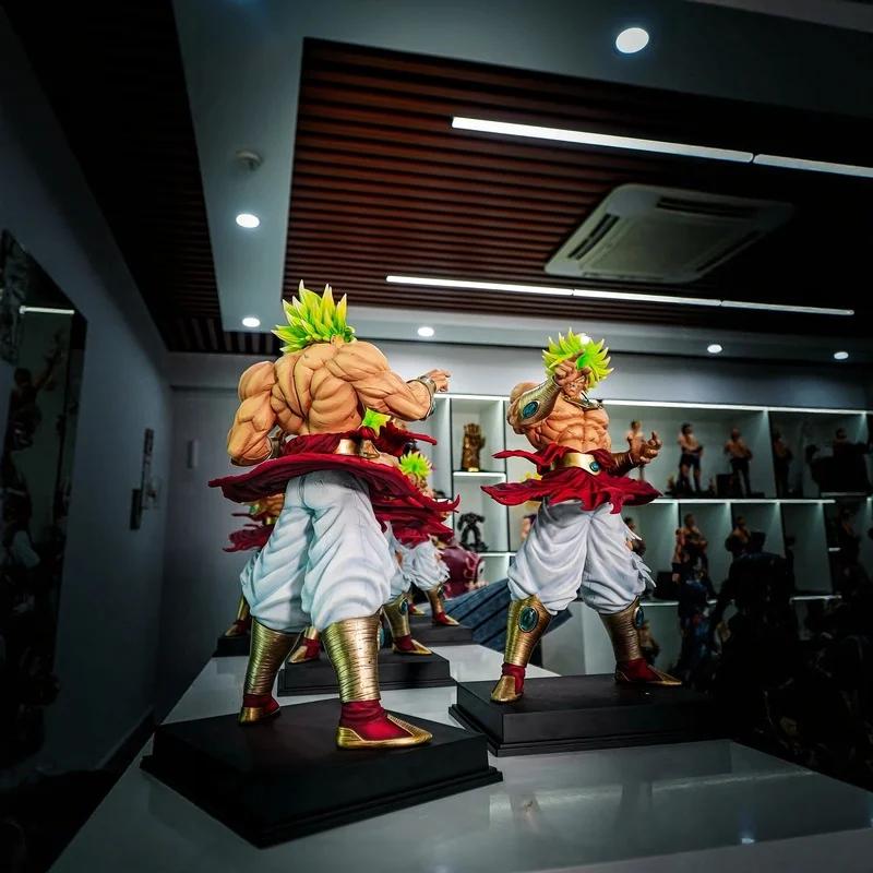 Figurka Jt Statue około 50 cm, uszkodzony okrągły parasol, Dragon Ball, figurki akcji z animacji, model Super Saiyan, ozdoba, kolekcja, prezent