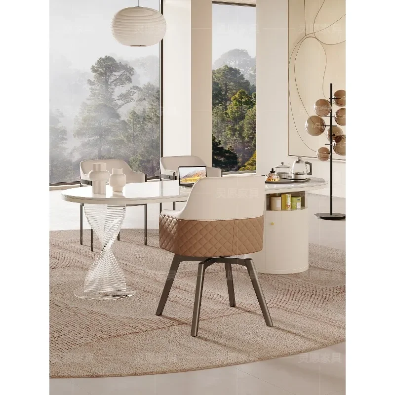 

Cream wind rock board tea table and chair combination