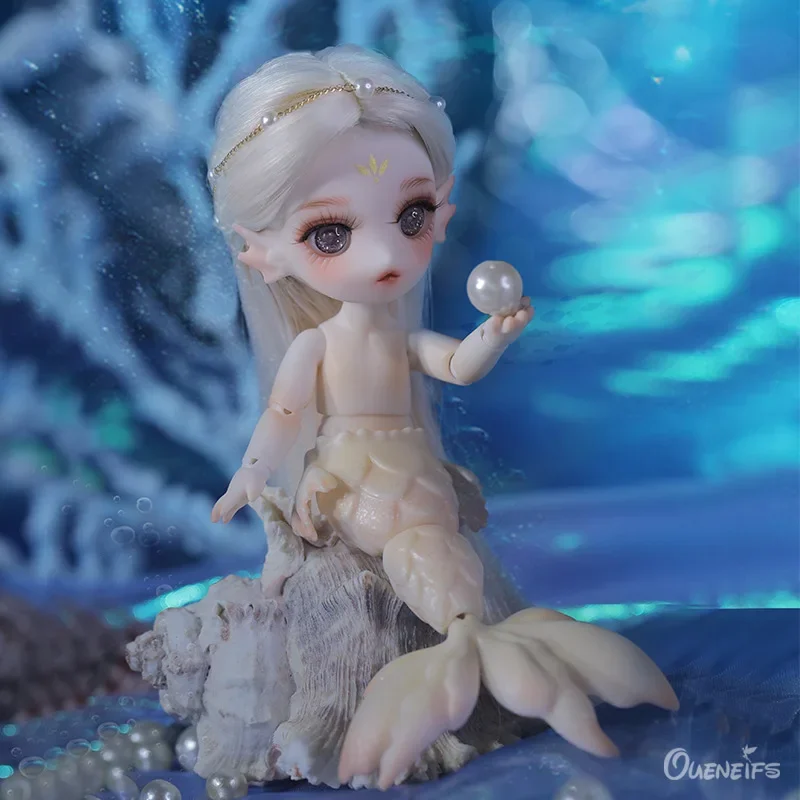 

Lorelle 1/12 Doll BJD Little Mermaid Body Mini Petite Cute Big Eyes Baby Toys Resin High Quality Kids Toy Small Doll