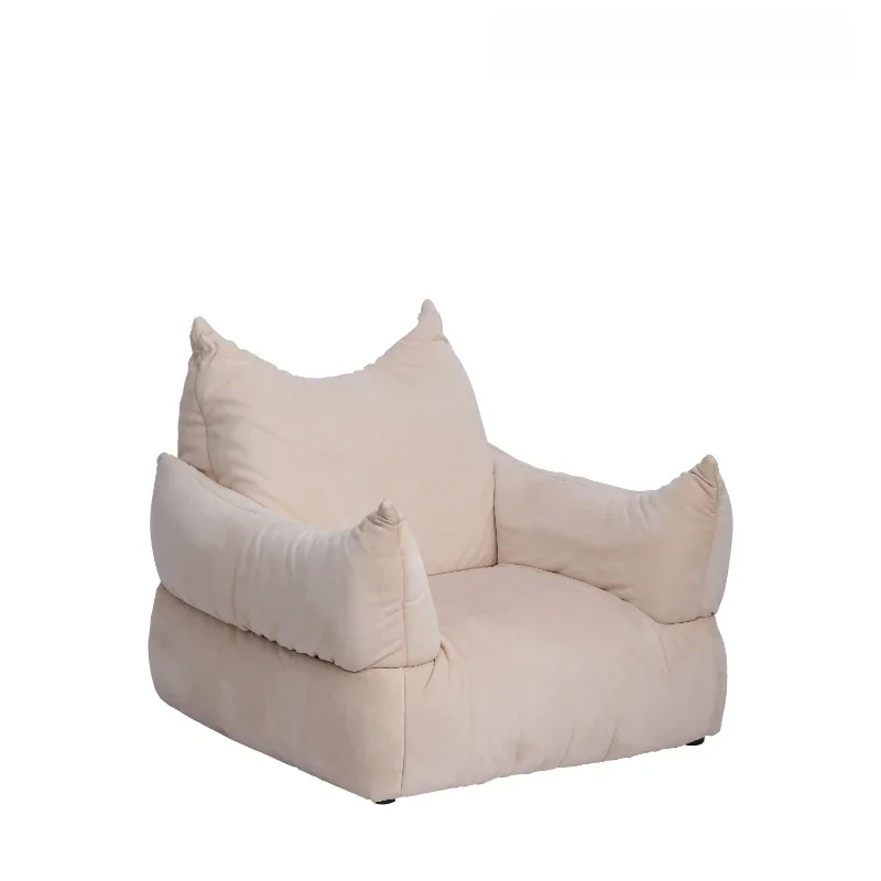 

Medieval horn floor-to-ceiling lazy sofa/cream beige living room bedroom armrest single chair outdoor