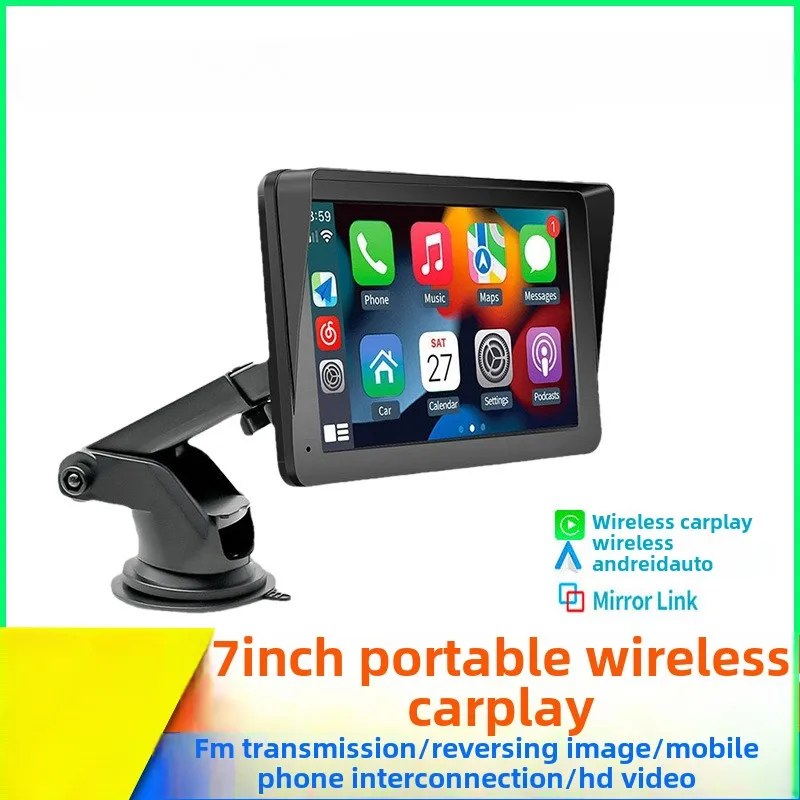 

Hot Selling 7-inch Wireless Carplay Car Bluetooth MP5 High-definition IPS Screen AHD Reverse Image PND Navigation