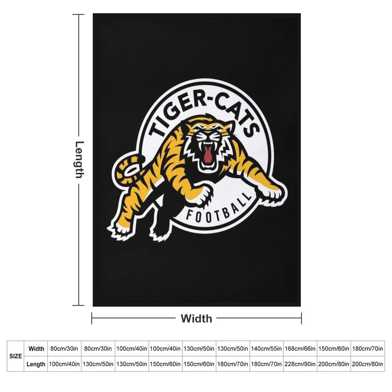 Fan Cats Hamilton Tiger merch Throw Blanket couch cozy soft plush fuzzy picnic outdoor blanket