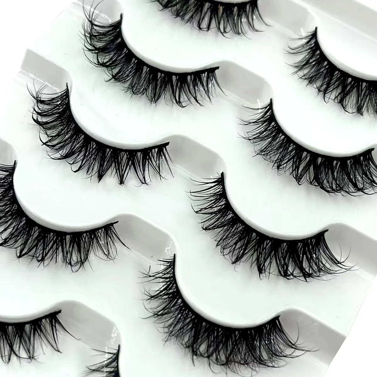 رموش كوسبلاي أنيمي رموش ذكية مزيفة مكياج تايلاندي ناعمة طبيعية رطبة تمديد الرموش