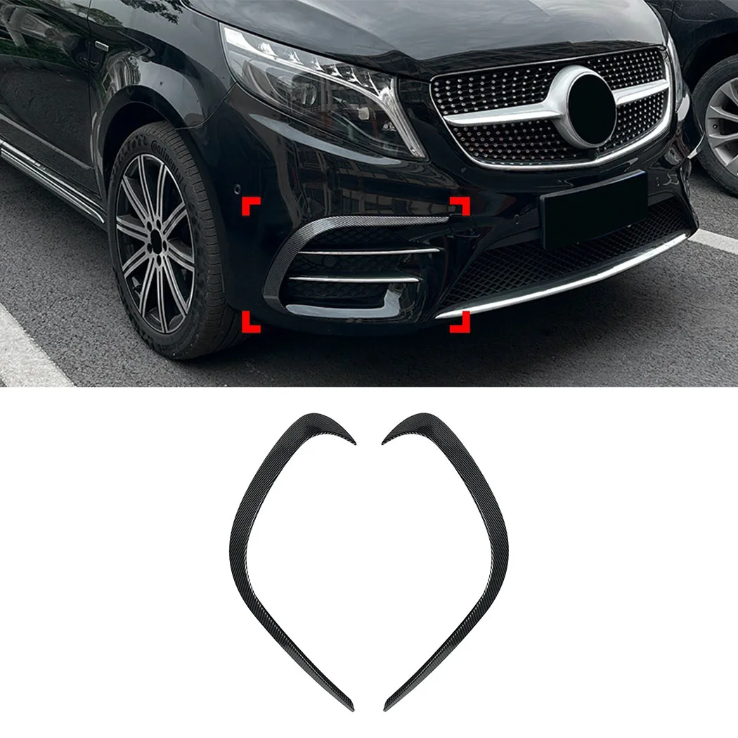Frontstoßstange Spoiler Splitter Air Vent Nebelscheinwerfer Grille Trim Tuning für Mercedes-Benz V-Klasse W447 AMG Line 2016-2023
