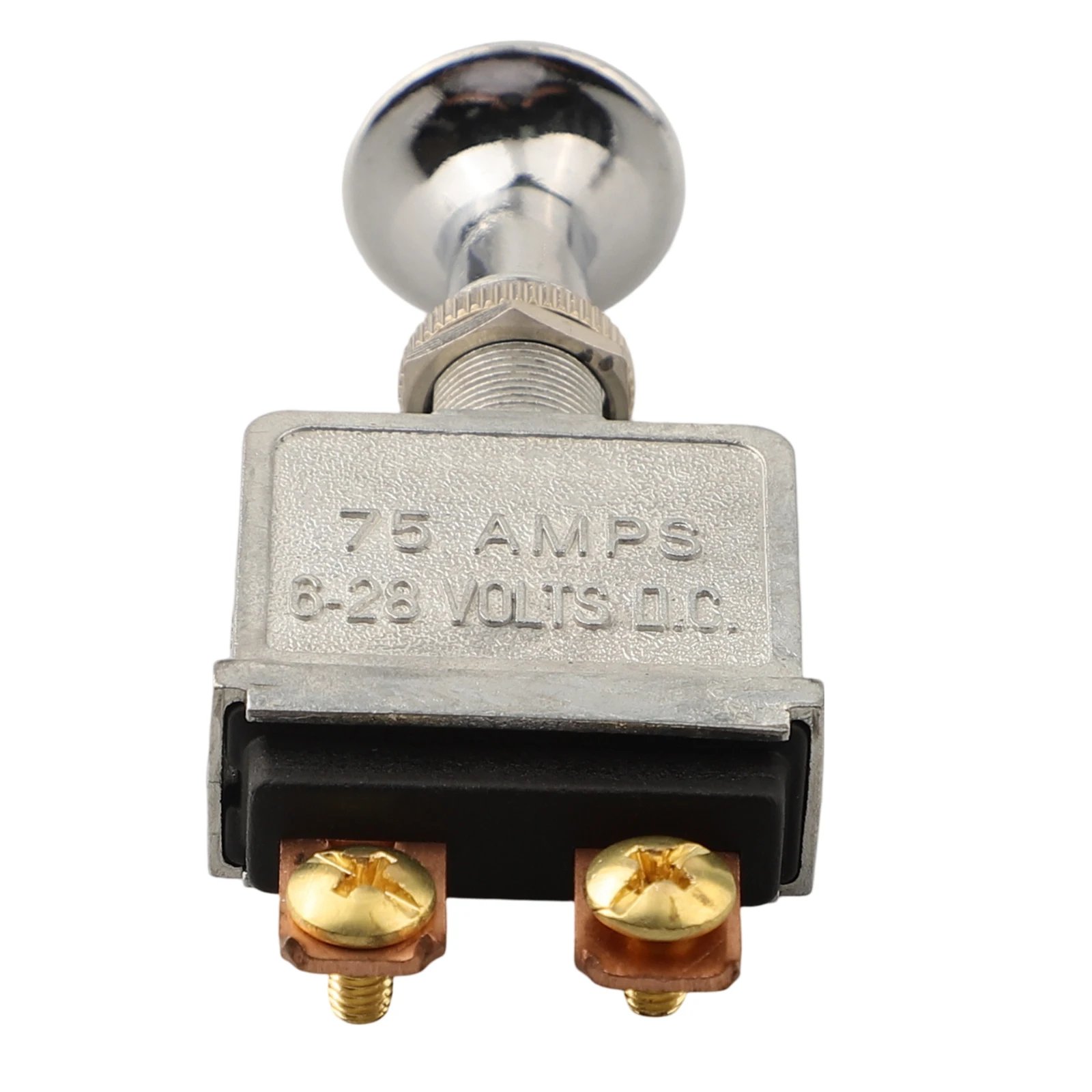 Heavy Duty Push Pull Switch 75A 6 28V DC with Copper Screw Terminals for Reliable Power Control in Automotive and Marine Use