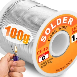 100/50g Low Temperature Easy Melt Solder Wire Stainless Steel Metal Copper Iron Soldering Rods Cored Welding Wires Repaired Tool