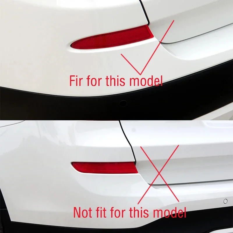 2Pcs 63147217315, 63147217316 For 2010-2017 BMW X3 F25 Pre-LCI Rear Bumper Reflector Smoke Lens Cover Left Right Car Accessories