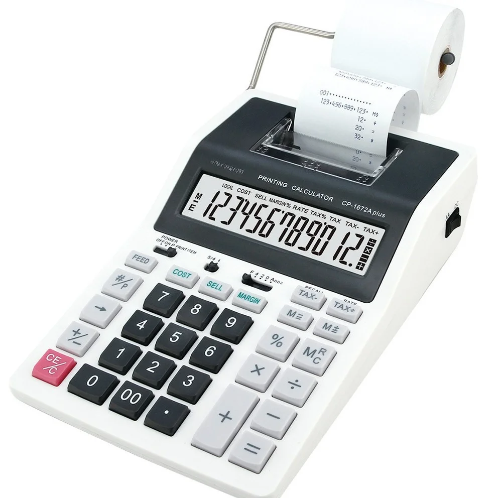Office Finance Monochrome Printing Calculator Bank Superleather Bank Cashier Special Computer