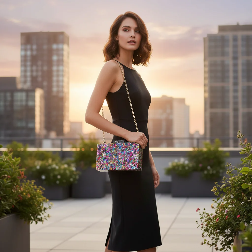 

Acrylic Purses and Handbags Women Multicolor Perspex Geometric Patterns Box Clutch Banquet Evening Crossbody Bags Wedding Box