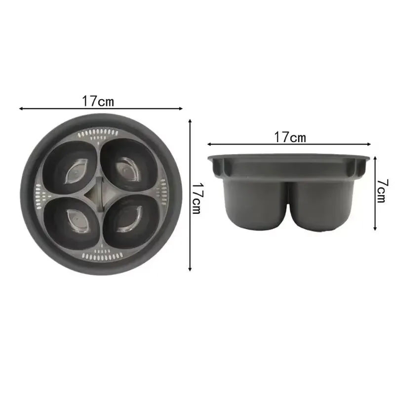 

Food Grade 4-Hole Silicone Egg Steamer Heat-Resistant Egg Boiler For Kitchen Cooking