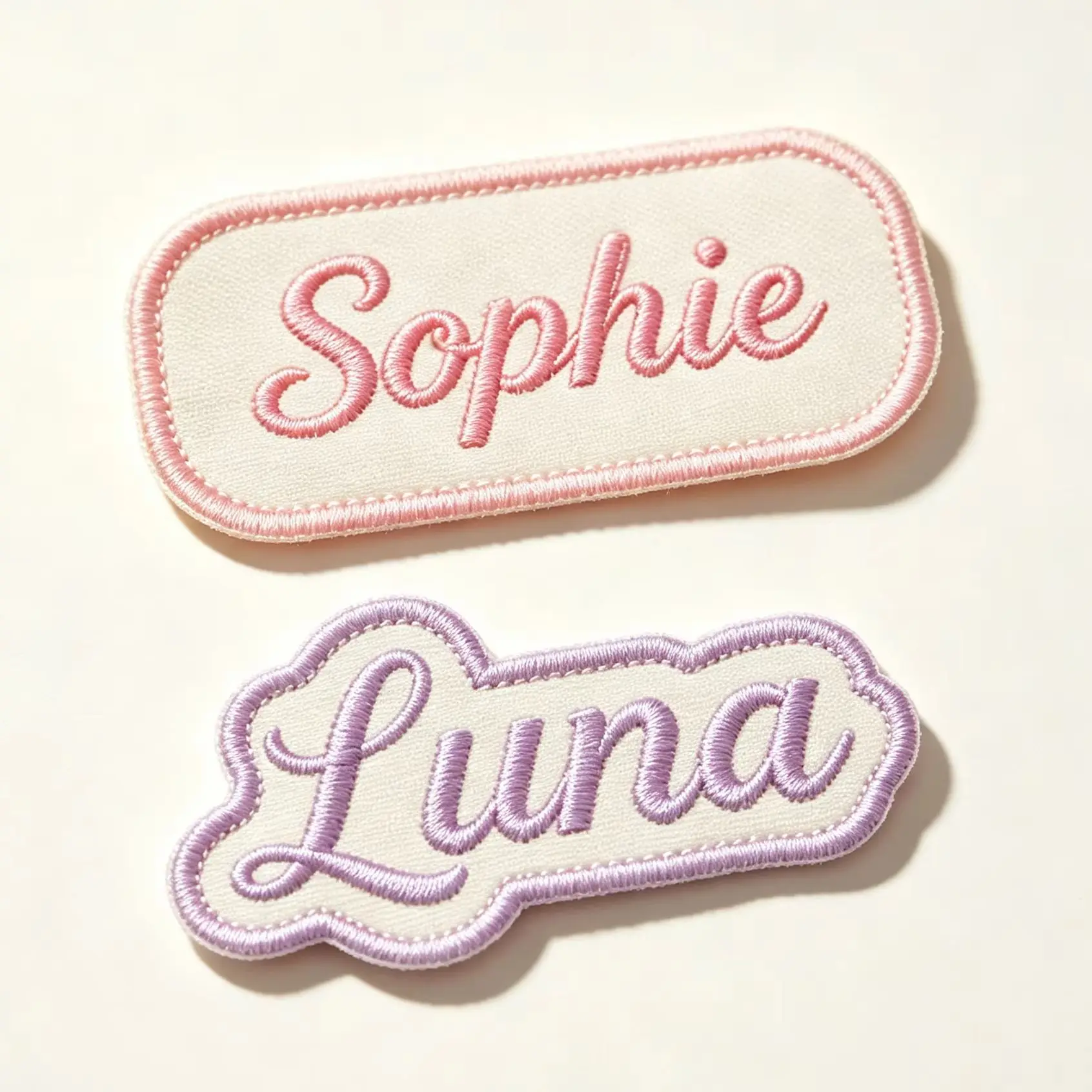 Custom Colorful Embroidered Name Patch, 1Pc Personalized Iron On Sew On Name Tag for Clothes, Backpacks, Pets, Work Shirts, Gift