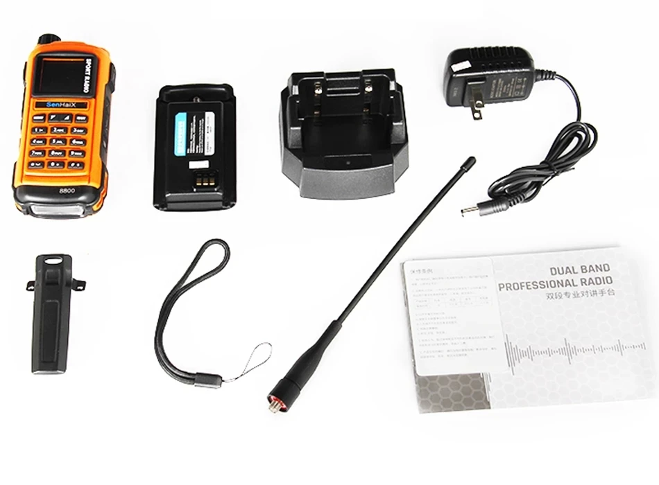 SenHaiX GP8800 SHX GP 8800 Ham Two Way Sport Radio Portable Walkie Talkie U/VHF Dual Band PTT Bluetooth Waterproof Transceiver