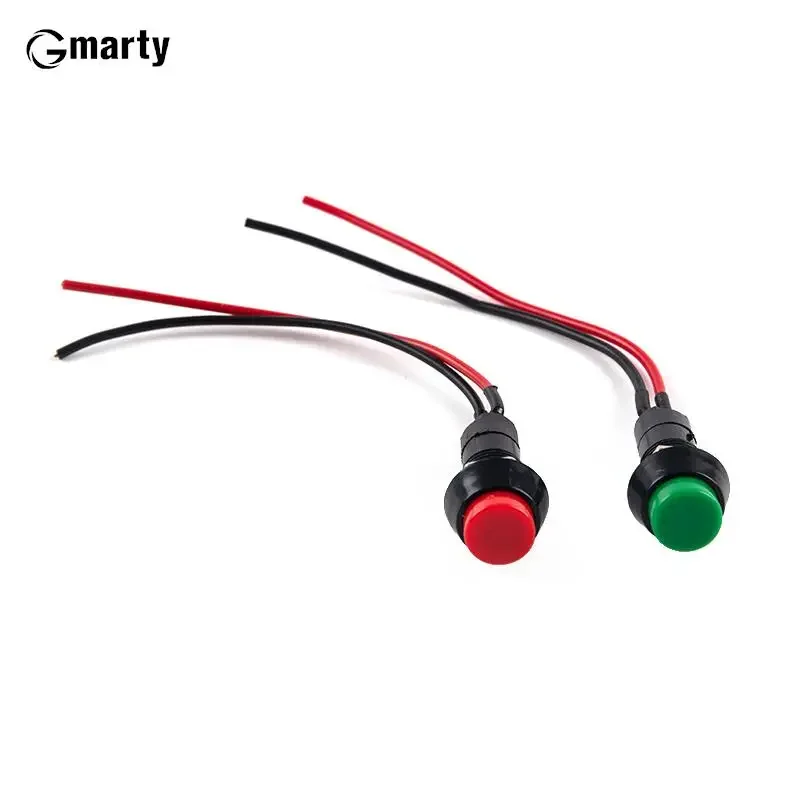 Joli de klaxon modifié pour voiture, petit bouton, rouge, vert, 1 pièce