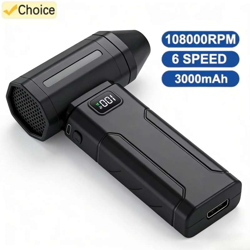 

X8 150000RPM Brushless Turbo Jet Fan Powerful Electric Air Blower Vacuum Dust Cleaner Portable Violent Fan Cleaner
