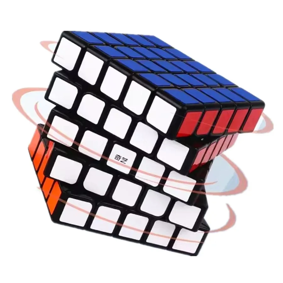 

Qiyi Qizheng W 5x5 черная наклейка версия 5x5 Magic Cube 5Layers Speed Cube профессиональная игрушка-головоломка Cubo Magico для детей