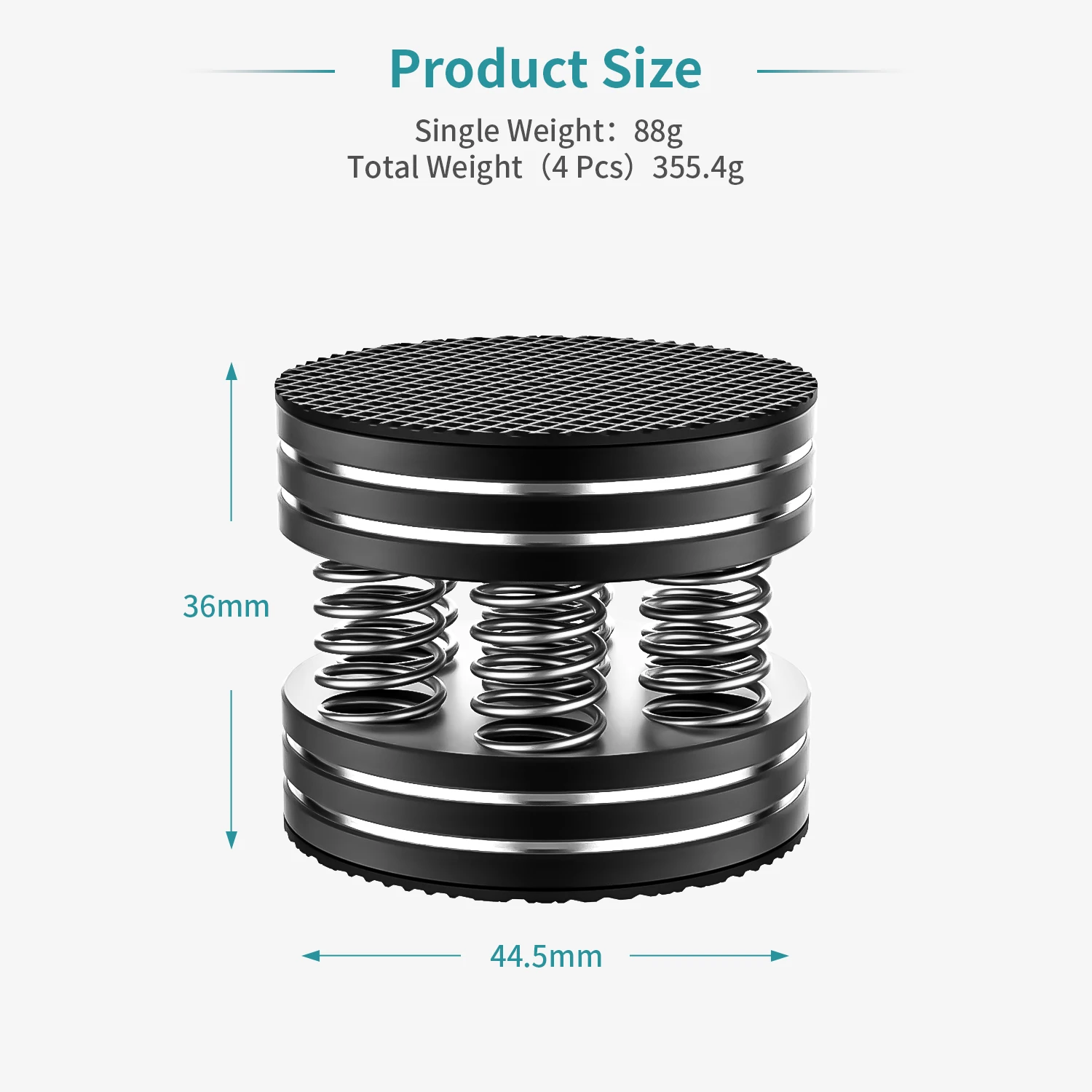 Audiophile shock spikes spring damping pad HIFI Stand Feet speaker spike audio CD amplifier foot pad single products weight 102g