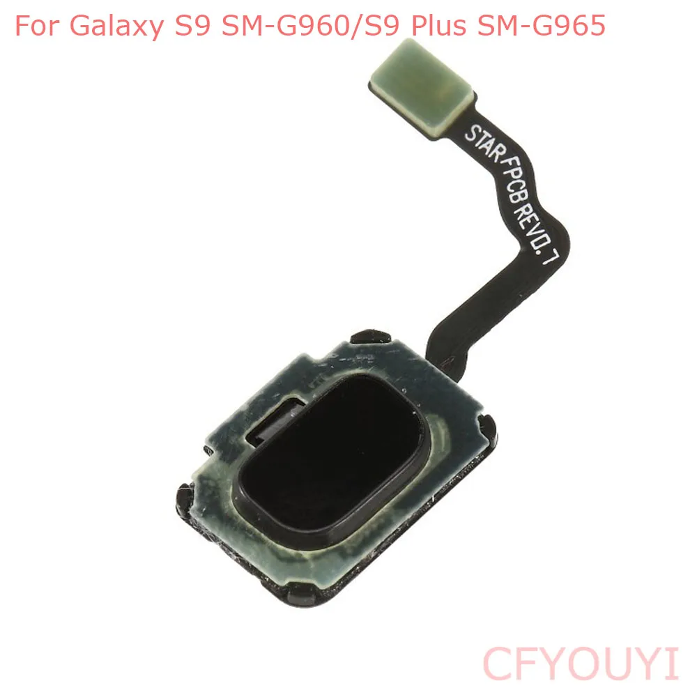 For Samsung Galaxy S9 G960 / S9 Plus G965 Fingerprint Recognition Home Button Menu Sensor Key Flex Cable Replacement Parts