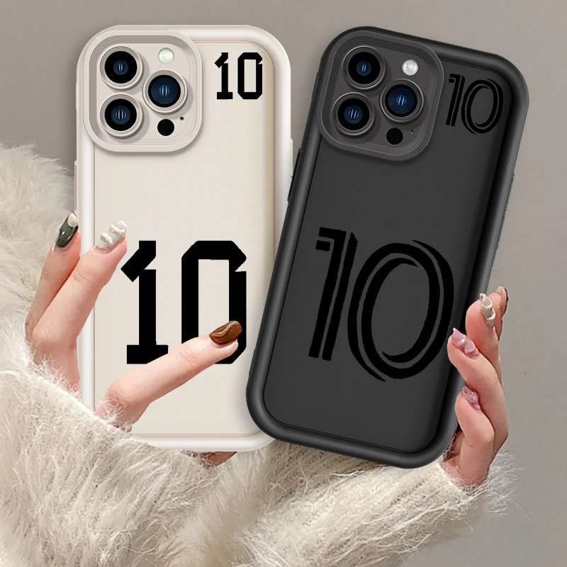 

Football Basketball Numbers Art Eye Ladder For Apple iPhone 15 14 13 12 11 XS XR X Pro Max Plus Cover Phone Case