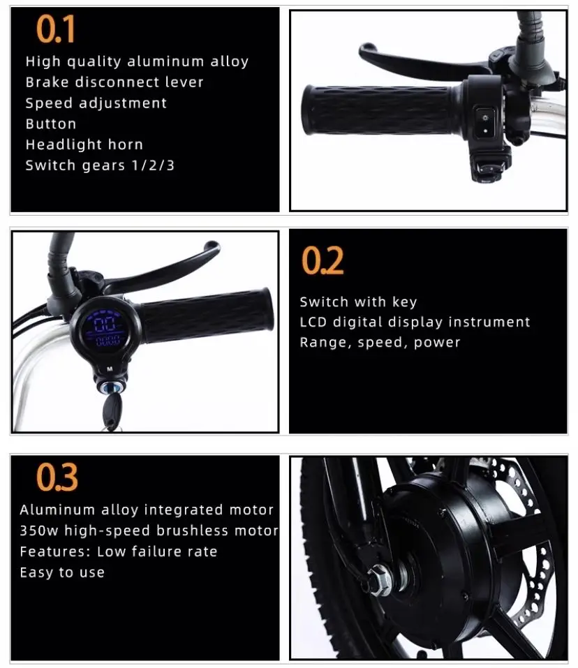 Trójkołowy składany rower elektryczny zdejmowana bateria 350W 48V rower dla dorosłych 3 koła 14 cali przenośny pedał trójkołowy rower trójkołowy