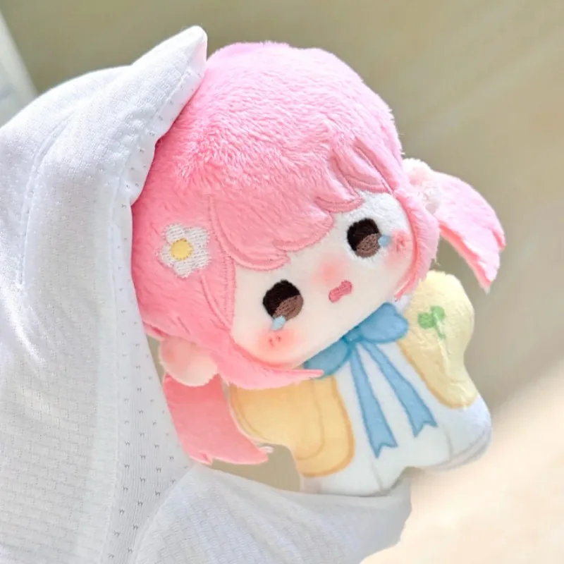 Adorable peluche de pelo rosa de 10 cm: muñeca de algodón súper suave y abrazable |   Juguete de peluche Kawaii y regalo de cumpleaños perfecto