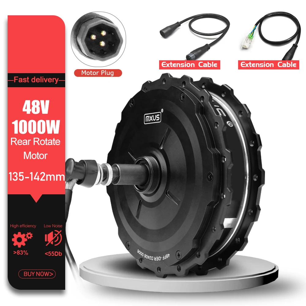 MXUS Brand Ebike Motor GDR-19 48V 1000W High Speed Brushless Gear