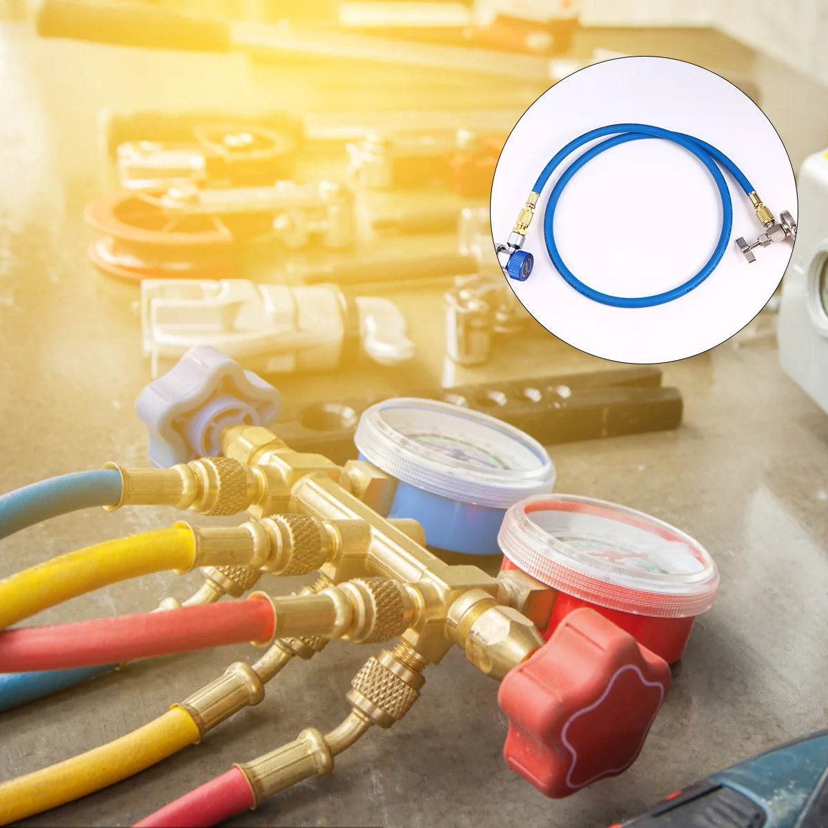

Fluoride Tube Tool Set Refrigerant Addition Adding Pipe The Recharge Hose Copper