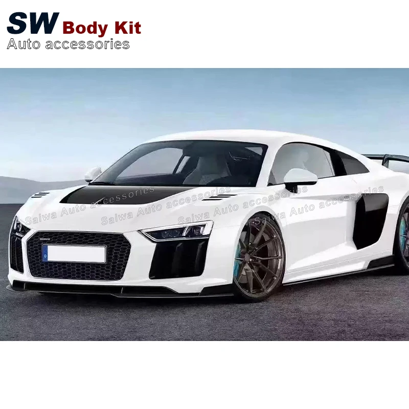 Carbon Fiber 1016 Style Hood For Audi R8 2017+ Upgrade Modification Front Engine Valve Cover Car Accessories Performance Kit