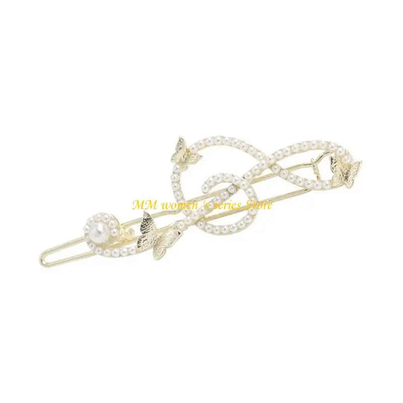 

Q39C Fashion Music Note Hairpin Lovely Hair Clip 2000s Cool Girls Hair Decors All Age