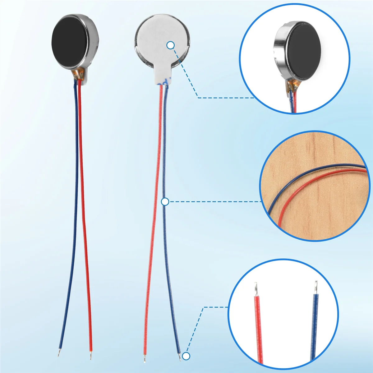 DC 3V 60mA 9000 +/-2000RPM Moneda de teléfono Motor de vibración plana
