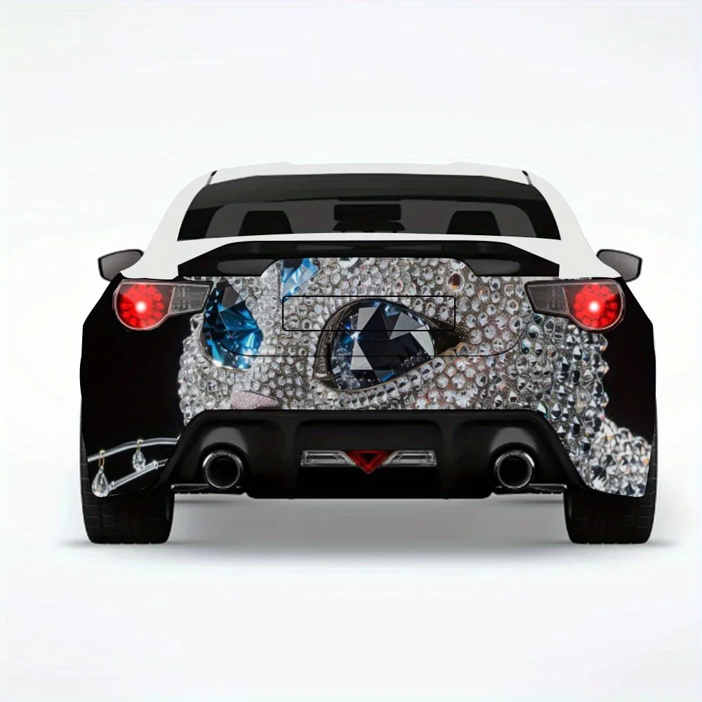 

Diamond Eye Car Sticker,Vinyl Decal for Car Rear, Waterproof Self-Adhesive Vinyl Stickers for Vehicle Tail & Bumper, Decoration