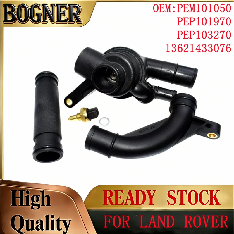 Nueva carcasa del termostato del refrigerante de 4 Uds PEM101050 PEP101970 PEP103270 13621433076 para Land Rover Freelander 75 MG ZT KV6 2,0