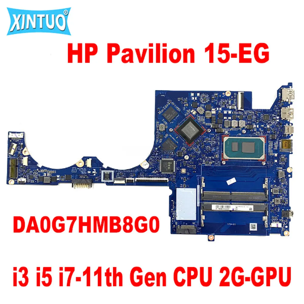 

DA0G7HMB8G0 for HP Pavilion 15-EG 15T-EG TPN-Q245 Laptop Motherboard M16346-601 M16344-601 i3 i5 i7-11th Gen CPU 2G-GPU DDR4