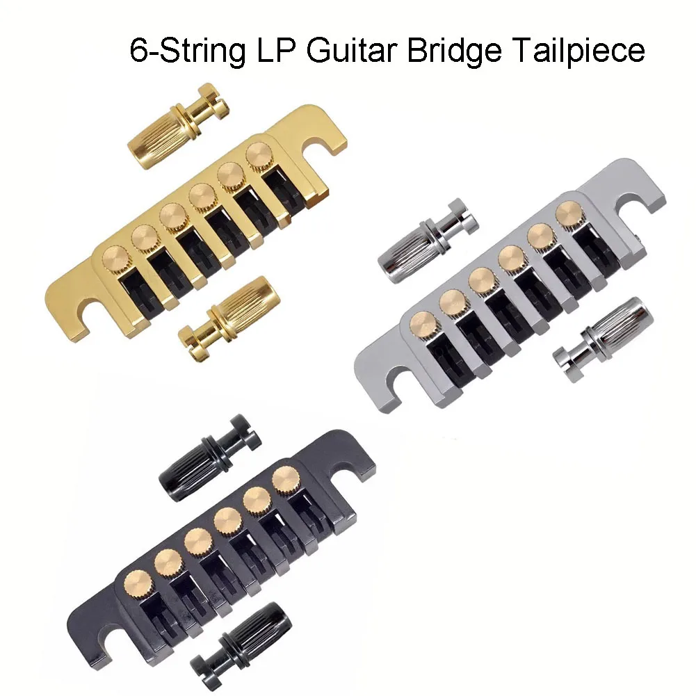 Premium TP6 Bridge Tailpiece for Electric Guitar, Zinc Alloy Construction, Increase String Stability and Sustain