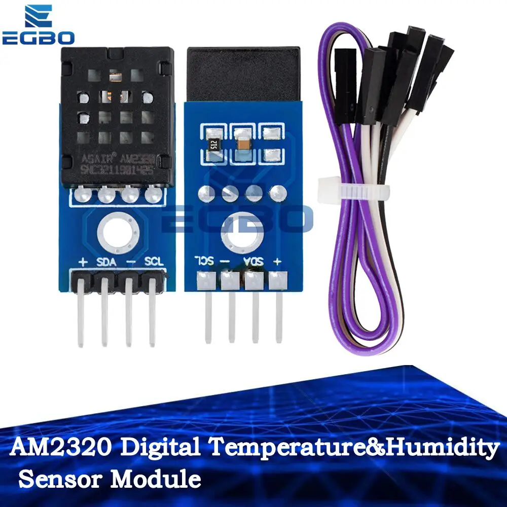 1~10PCS EGBO DHT12 AM2320 Digital Temperature&Humidity Sensor Module Single Bus I2C Replace AM2302s