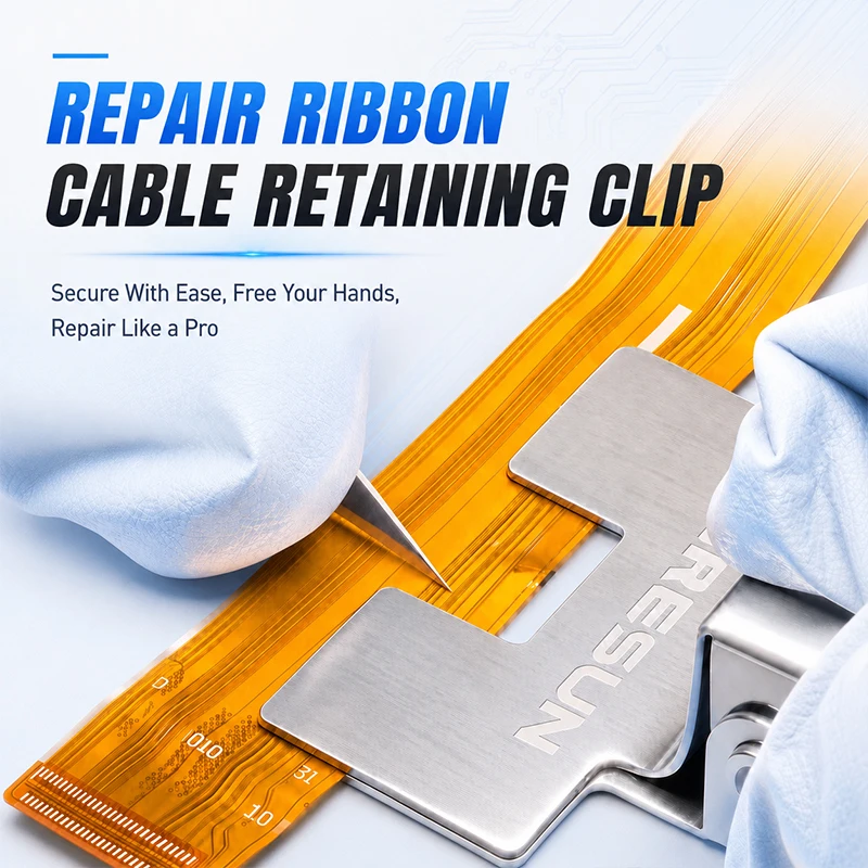 BRESUN Flex Cable Fixing Clamp Non Slip Stable Hold for FPC Ribbon Soldering Phone Motherboard Fixture Repair Hand Tools Set