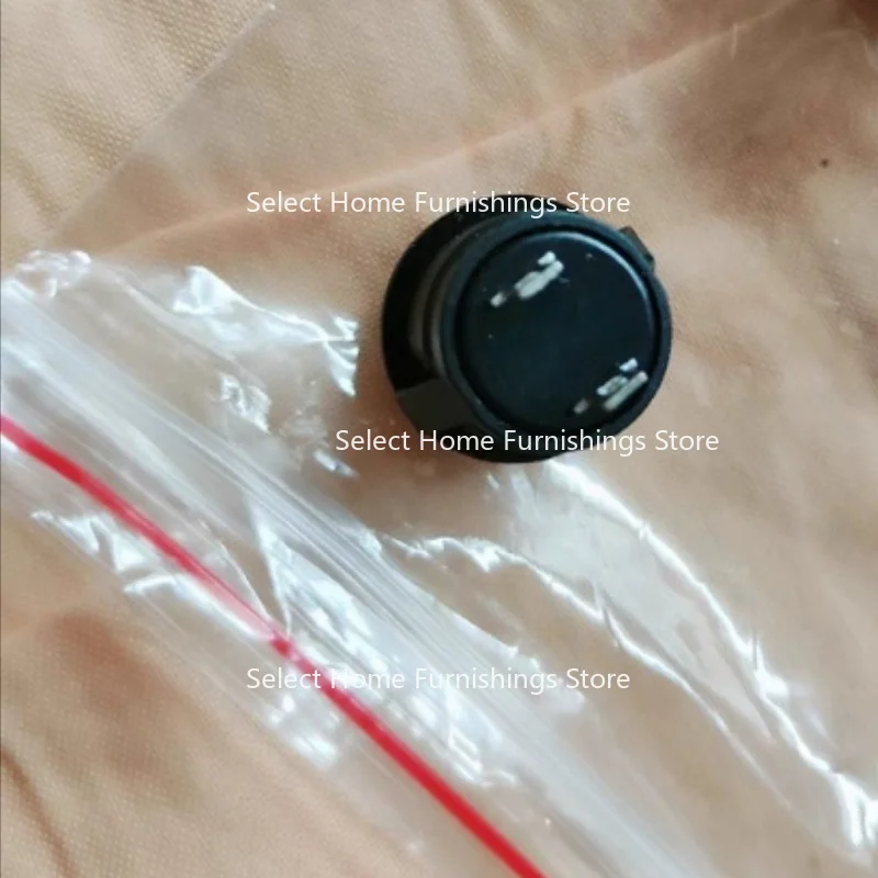 Applicable To R13-507 Button Switch 16MM Round Unlocked Self-reset Open, Button Jog Switch, Black and White Red