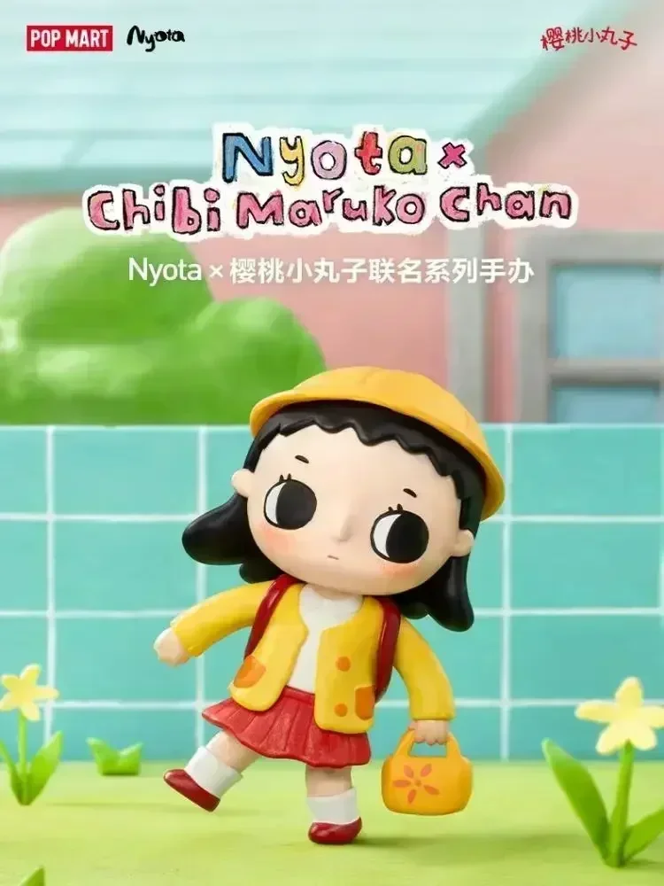POP MART Nyota Chibi Maruko Chan Serie Mystery Box Original Blind Box Spielzeug Überraschungsbox Actionfigur Niedliche Überraschung
