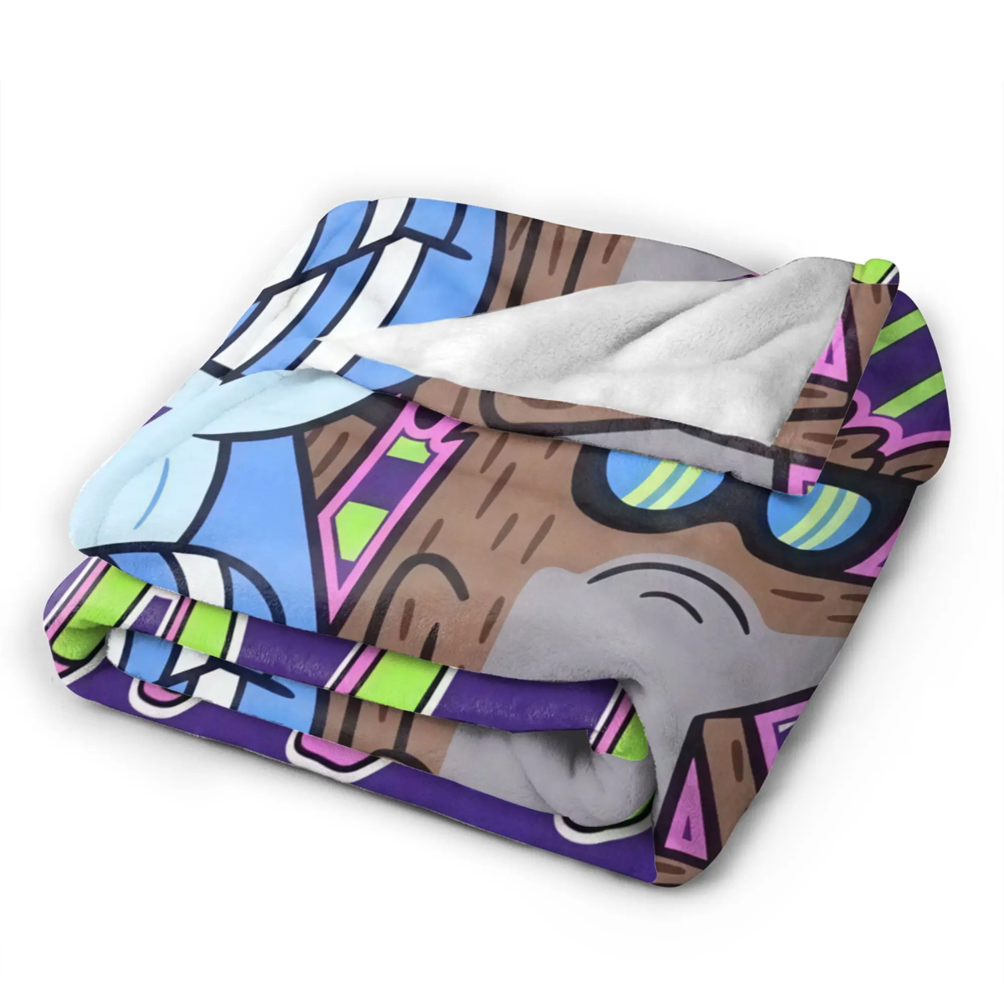 Mordecai And Rigby Regular Show Cartoon Character Blanket Flannel Throw Blanket For Home Decor Warm Soft Customized Bedspread