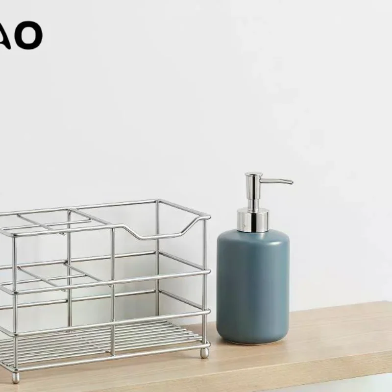 Stainless Steel Toothbrush Holder Free Standing Shaving Equipment Storage Rack for Bathroom Vanity Countertop Use