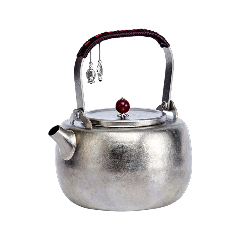 خفيفة للغاية التيتانيوم النقي غلاية إبريق شاي مقاوم للتآكل للمنزل التعريفي موقد غلاية مياه محمولة في الهواء الطلق #5