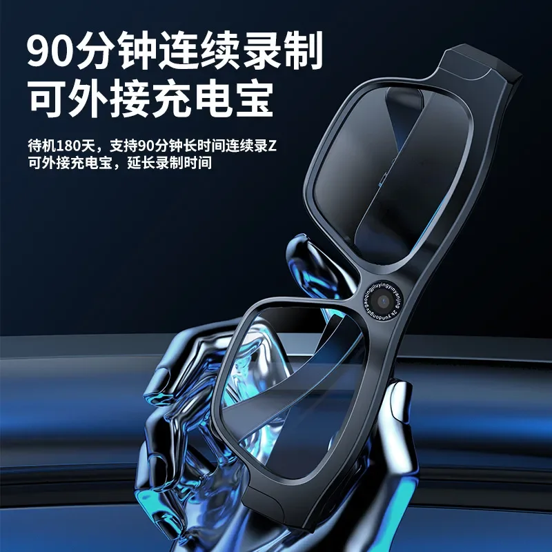Smart Bluetooth Glasses 4K HD Camera Video Recording Wireless Eyewear for Men Women Running Cycling Sports Sunglasses Multi