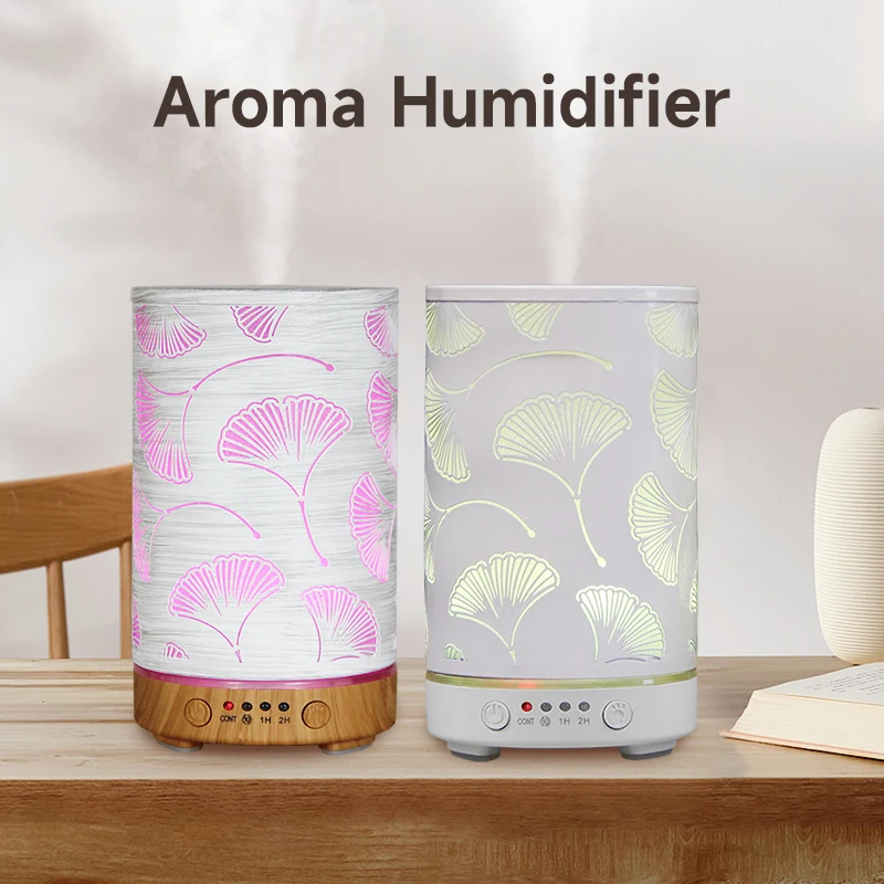 Top Fill 100ml Humidifiers Quiet Cool Mist Ultrasonic Air Humidifier Aroma Diffuser Auto Shut-off for Bedroom Home Baby