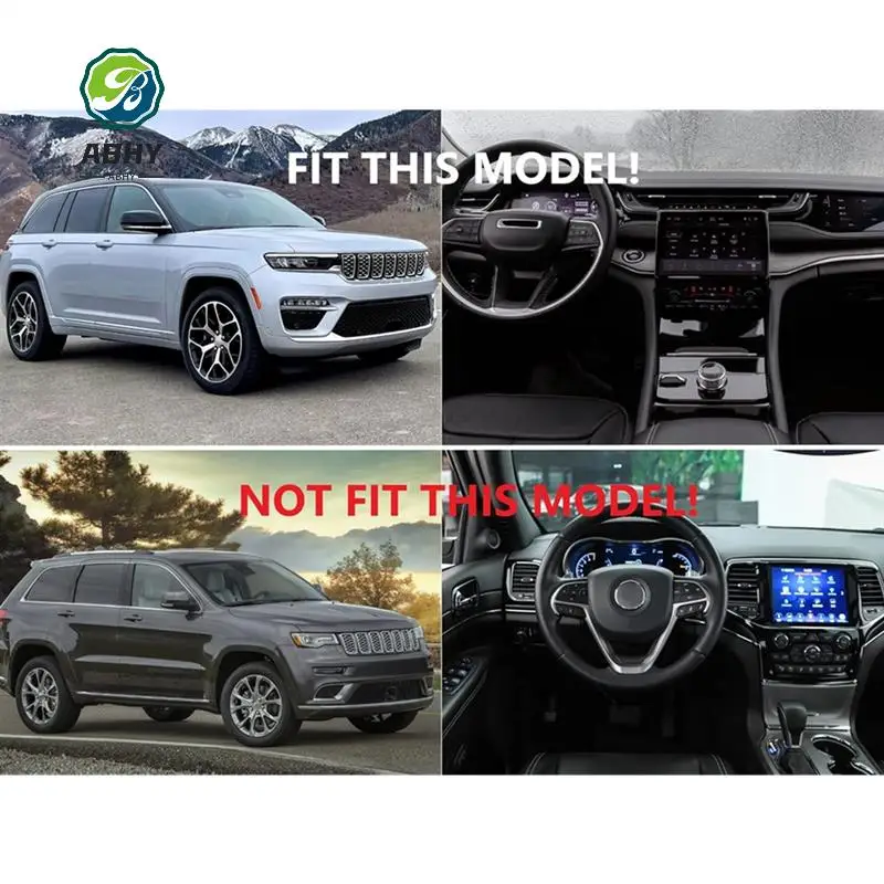 

ABHY-передняя решетка, сетчатые вставки, комплект решеток для Jeep Grand Cherokee 2022, Grand Cherokee L 2021-2022, аксессуары из АБС-пластика, углеродное волокно
