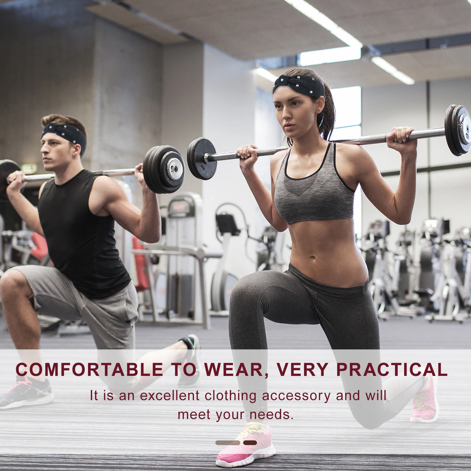 2 قطعة عصابة رأس بعقدة الفراشة محبوكة من الصوف الدافئ رباط شعر للنساء مزين باللؤلؤ أنيق على شكل فيونكة هيرباند ملابس يومية هدية