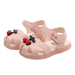 Baby Shoes Summer Toddler Infant Kids Baby Girls Cute Cherry Princess Sandals Shoes Kids Sandals