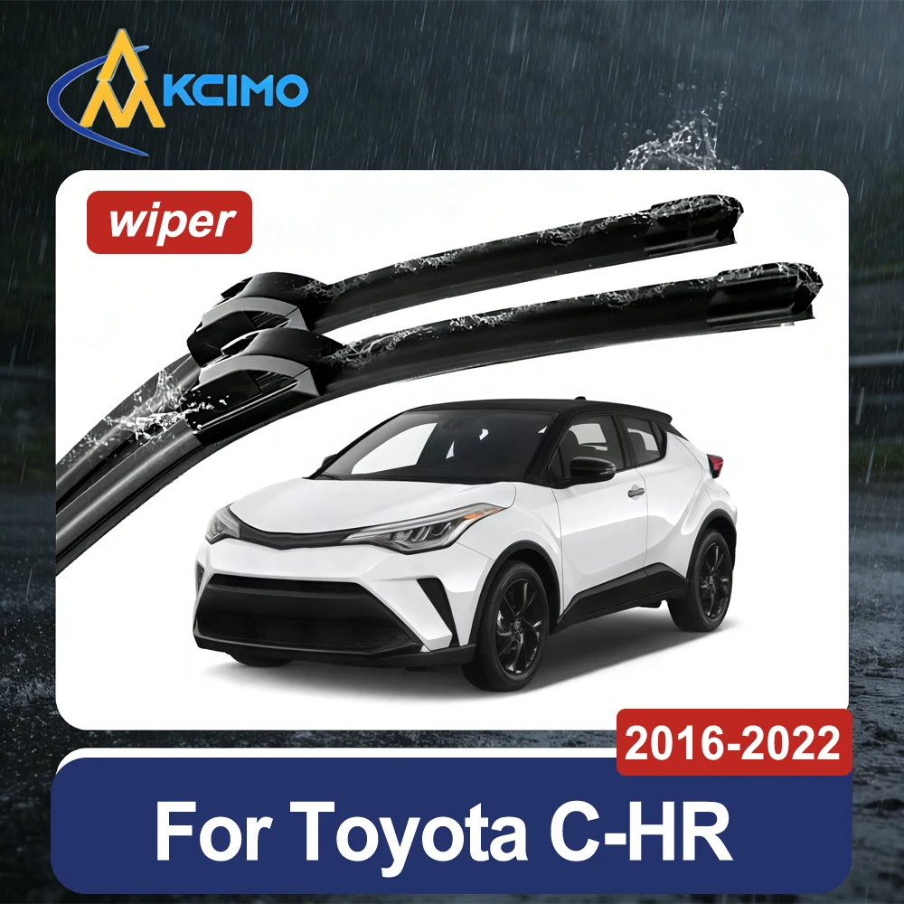 1 Pair Windshield Wipers For Toyota C-HR AX10/AX50 2016-2022 Exact Fit Silent Streak-Free Performance Wiper Blades