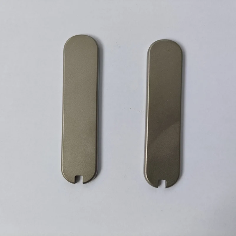 Imagem -02 - Titanium Alloy Material Knife Grip Handle Handle Escalas para Victorinox Facas do Exército Suíço Faça Você Mesmo Fazendo Acessórios Padrões Cnc 58 mm